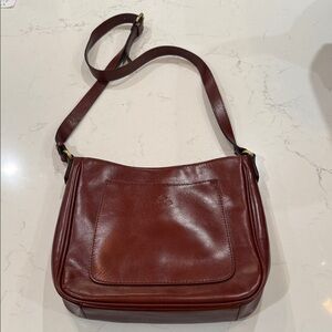 Patricia Nash Deep red/brown Leather Shoulder Bag
